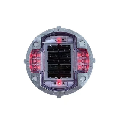 High Weight Resistance Solar Road Studs Red LED Lights IP68 Aluminum Case
