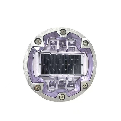 IP68 Solar Inground Light Aluminium Shell 6 Screws Solar LED Road Studs For Traffic Safety