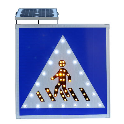 1000 Meters Solar Pedestrian Crossing Sign