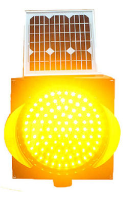 Ddurable 18V 8W Solar Powered Traffic Lights , Flashing Amber Traffic Lights