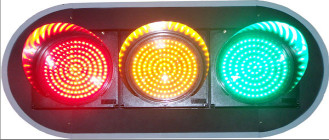 8&quot; Red Yellow Green Three Signal Traffic Light Waterproof With 3 Full Balls