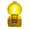5mm LED IP65 Waterproof Solar Barricade Light , Yellow Warning Light