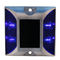 Aluminum 1.2V 600MAH Solar Road Stud Light , Blue Reflective Road Markers