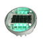 Green Durable 2.5V 200MA Underground Solar Light , Motorway Road Lights