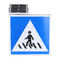 IP65 Protect Level 1000 Meters Pedestrian Crossing Road Sign For Warning