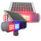 2 Sides Blue And Red 5W IP65 Level Solar Powered Warning Lights Aluminum
