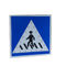 High Luminous 18V 900mm LED Crosswalk Signs , Blue Pedestrian Crossing Sign