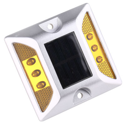 Reflective Ddurable 1.2V 600MAH Solar Powered Road Studs Yellow