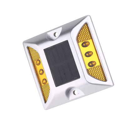 Reflective Ddurable 1.2V 600MAH Solar Powered Road Studs Yellow