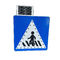 Good Visible CE 600mm Solar Pedestrian Crossing Sign , Zebra Crossing Ahead Sign