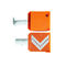 Orange High Brightness IP65 8000mcd LED Arrow Sign Power Saving